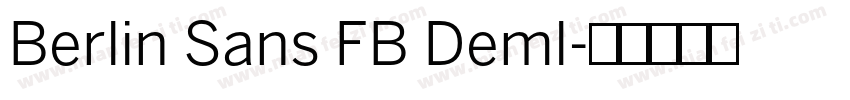 Berlin Sans FB Deml字体转换
